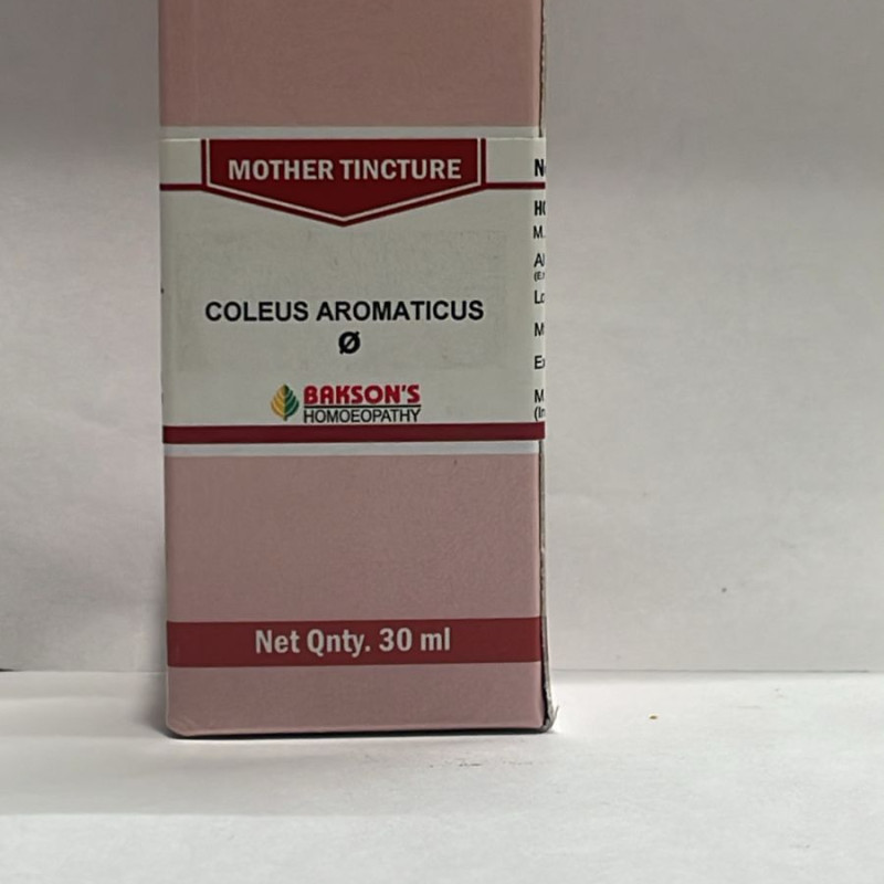 Bakson's Coleus Aromaticus Mother Tincture (30 ml) Bakson's Coleus Aromaticus Mother Tincture (30 ml)